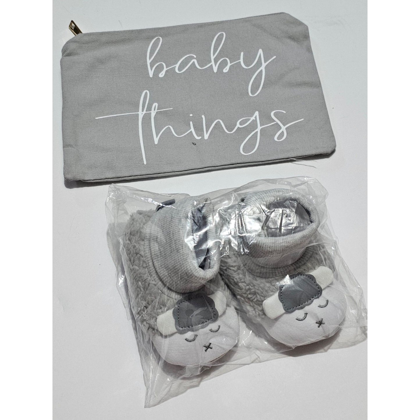 Accessories from The Belly Box Bundle Booties and Bag Grey