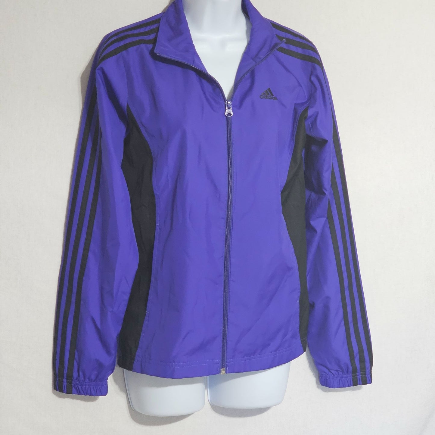 Adidas Royal Blue Women's Windbreaker Y2K Style Sz S