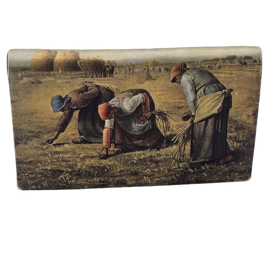 Vintage Italian Wallet With The Gleaners Print