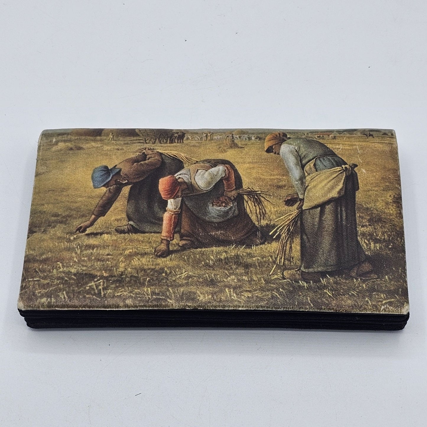 Vintage Italian Wallet With The Gleaners Print