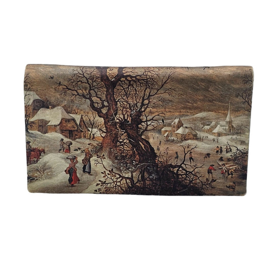 Vintage Italian-Made Landscape Clutch Wallet