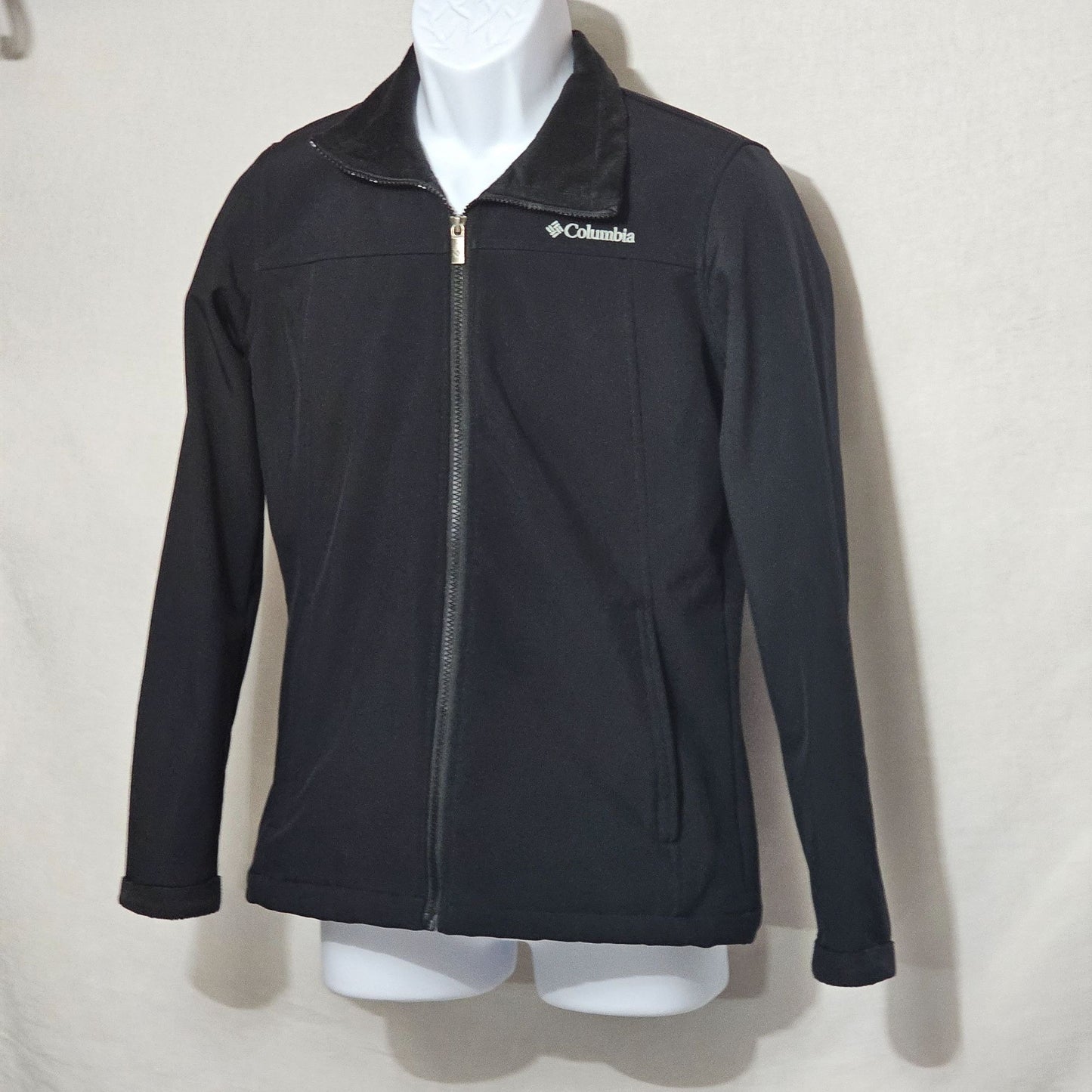 Columbia Black Soft Shell Jacket Size S