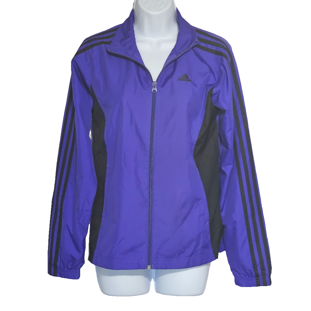 Adidas Royal Blue Women's Windbreaker Y2K Style Sz S