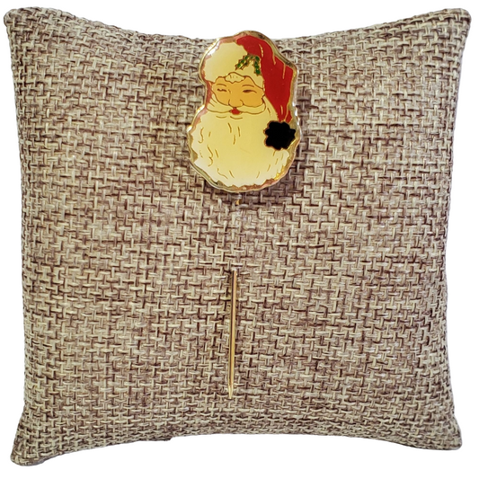 Vintage Gold-tone Santa Claus Hat Stick Pin