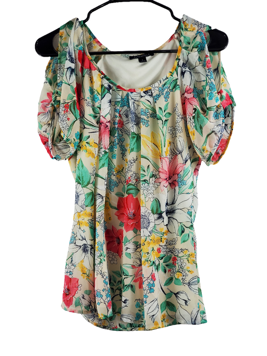 Roz and Ali Floral Poppy Blouse