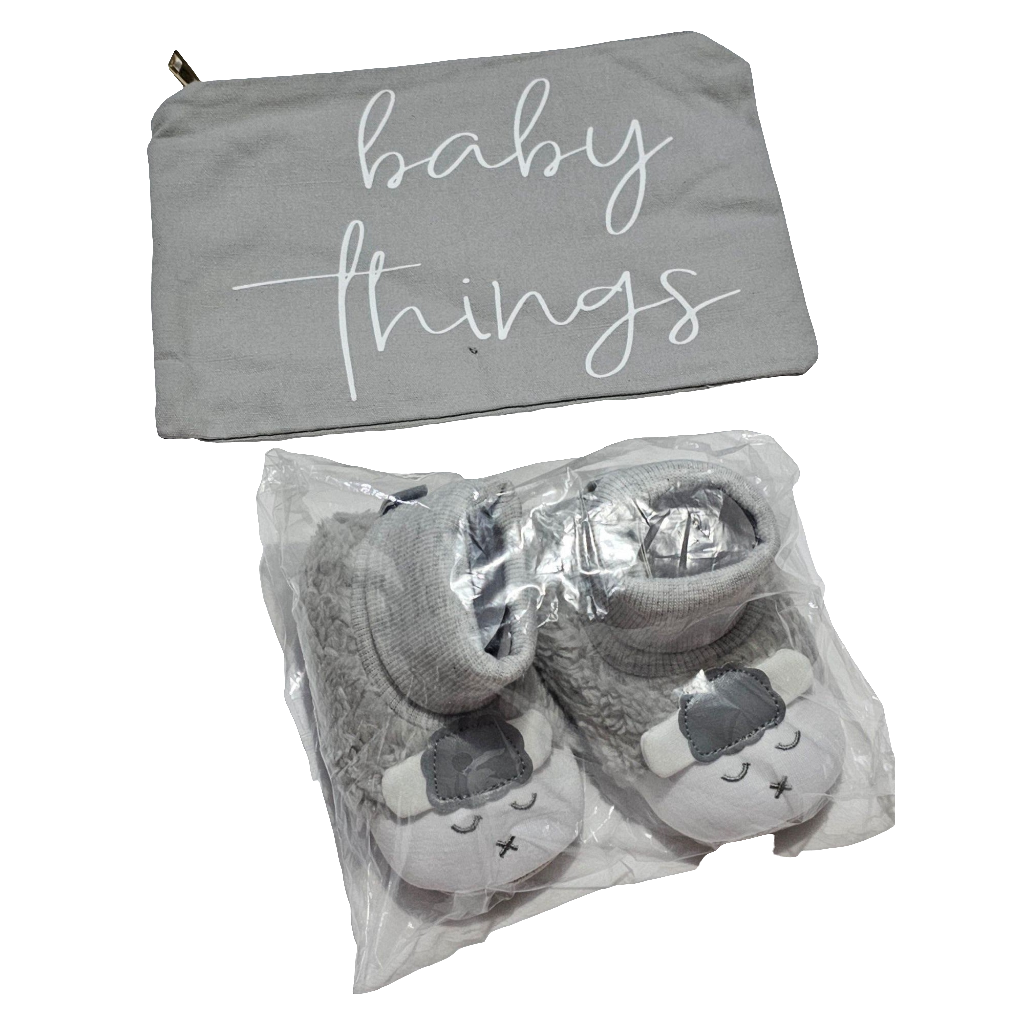 Accessories from The Belly Box Bundle Booties and Bag Grey