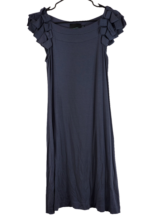 Cynthia Rowley Slate Gray Ruffled Business Dress Size S