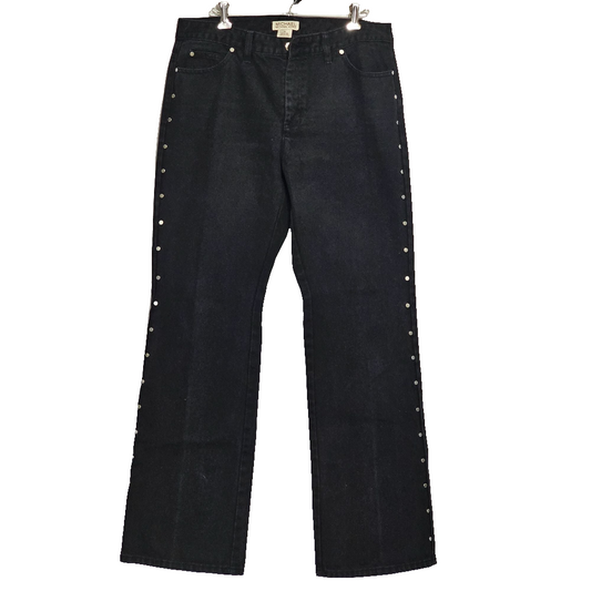 Michael Kors Black Embellished Jeans Size 10