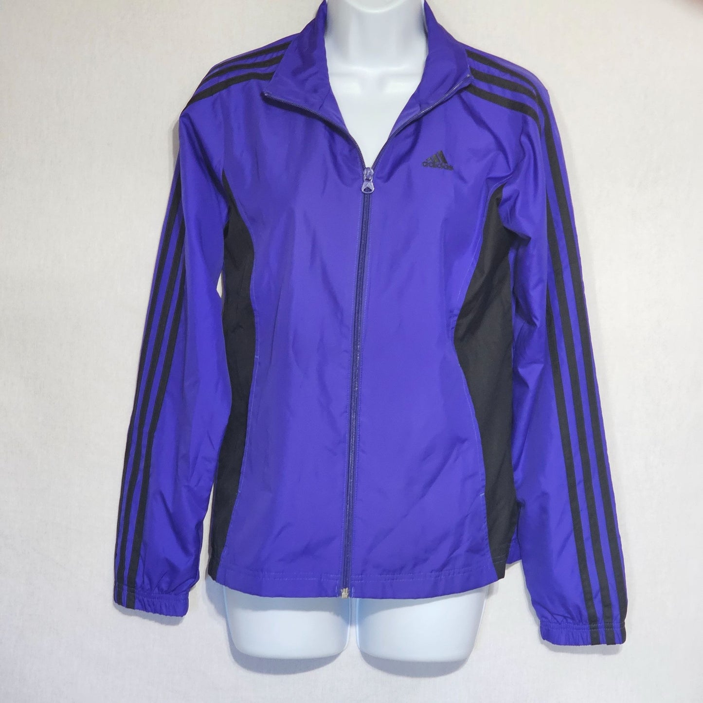 Adidas Royal Blue Women's Windbreaker Y2K Style Sz S