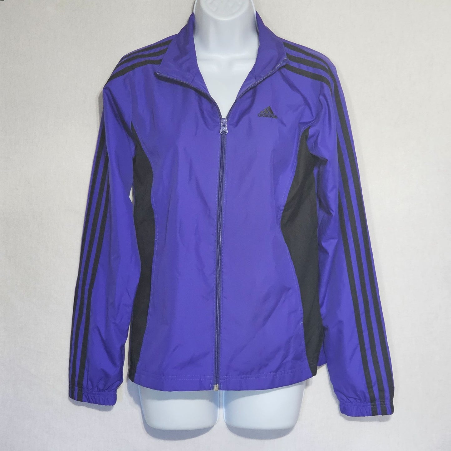 Adidas Royal Blue Women's Windbreaker Y2K Style Sz S