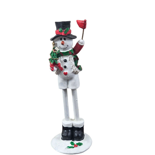 Holiday World Bazaar Resin Snowman 6 inch Standing Figurine Christmas