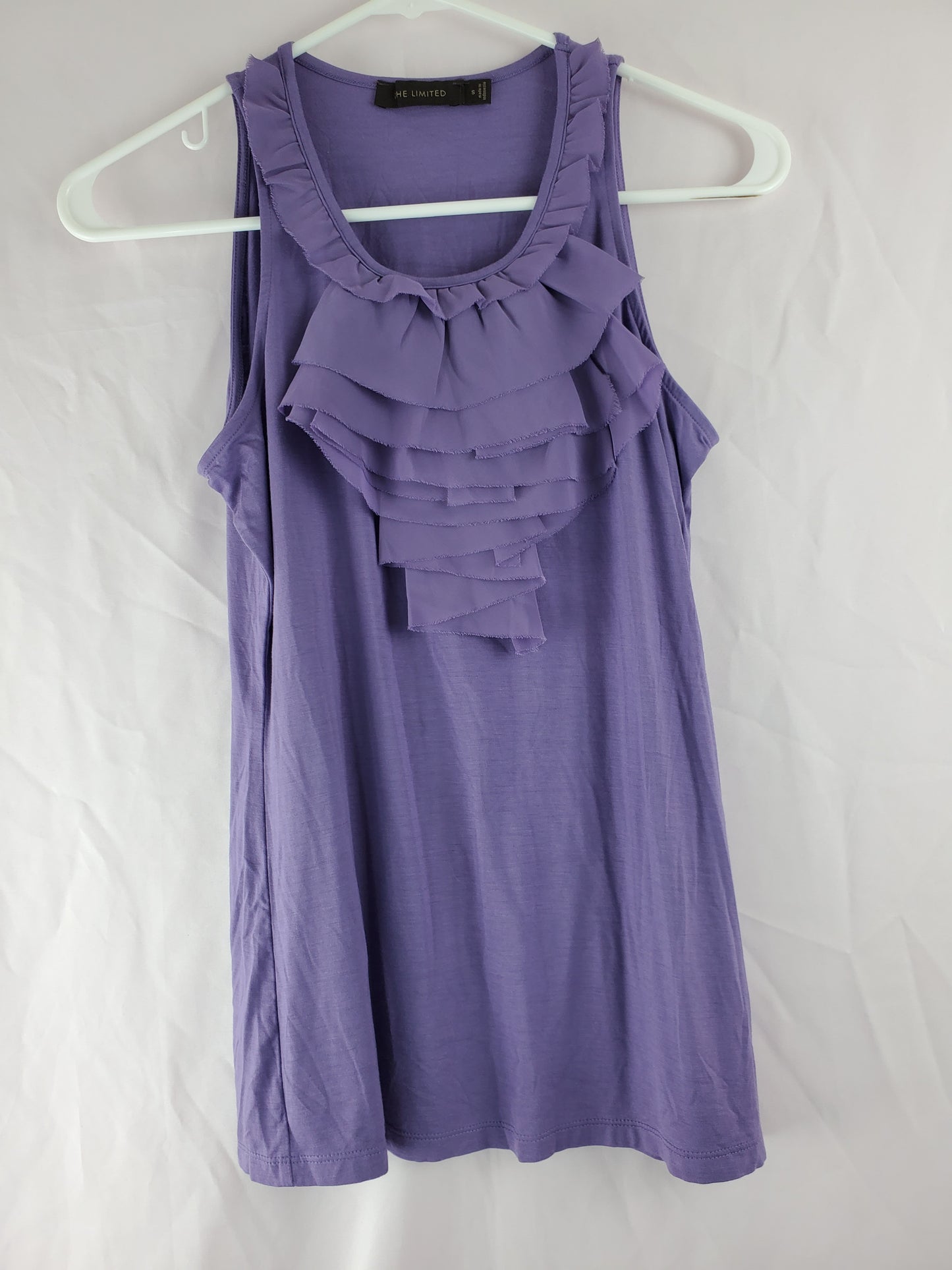 The Limited Purple Ruffled Blouse