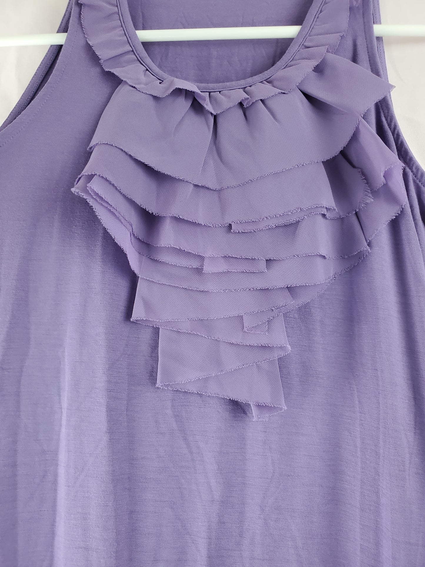 The Limited Purple Ruffled Blouse