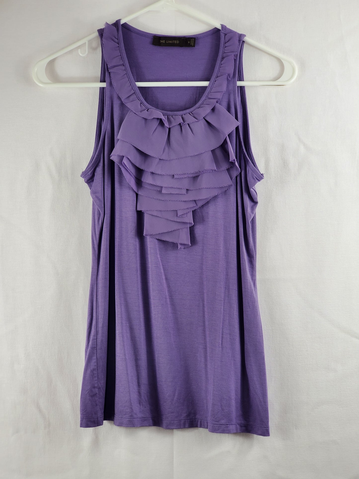 The Limited Purple Ruffled Blouse