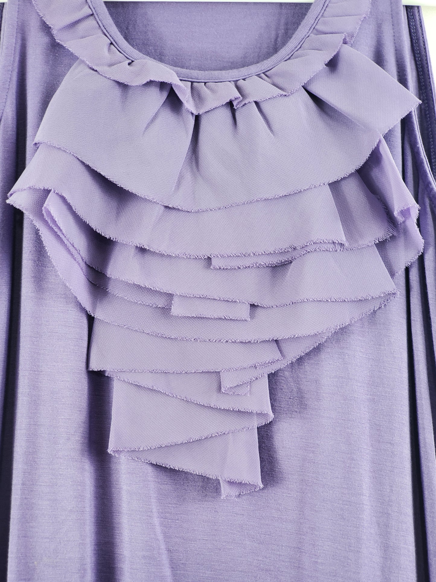 The Limited Purple Ruffled Blouse